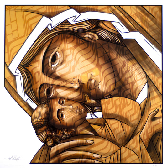 Tenderness in beige - print