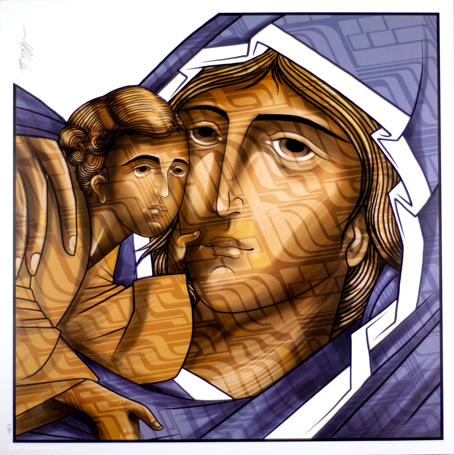 Tenderness in blue - print